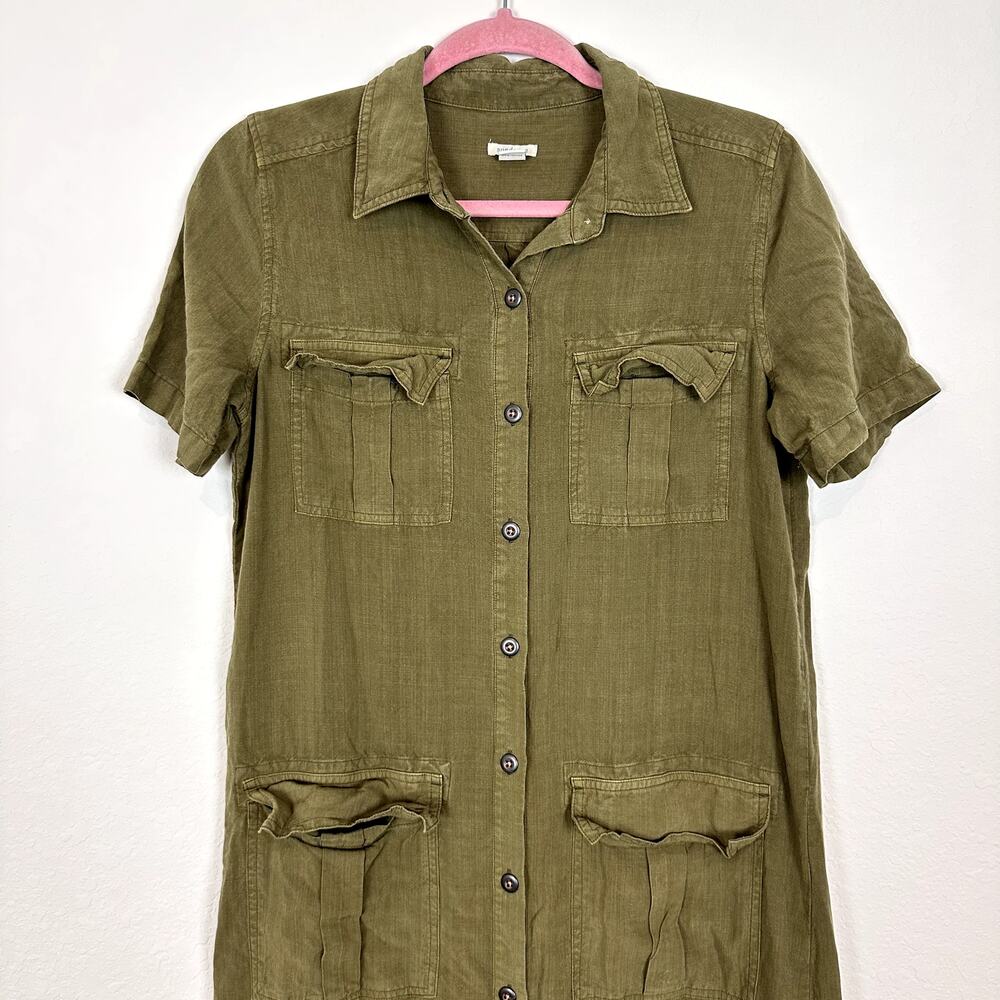 Sundance Harper Button Front Lyocell Midi Dress I… - image 4